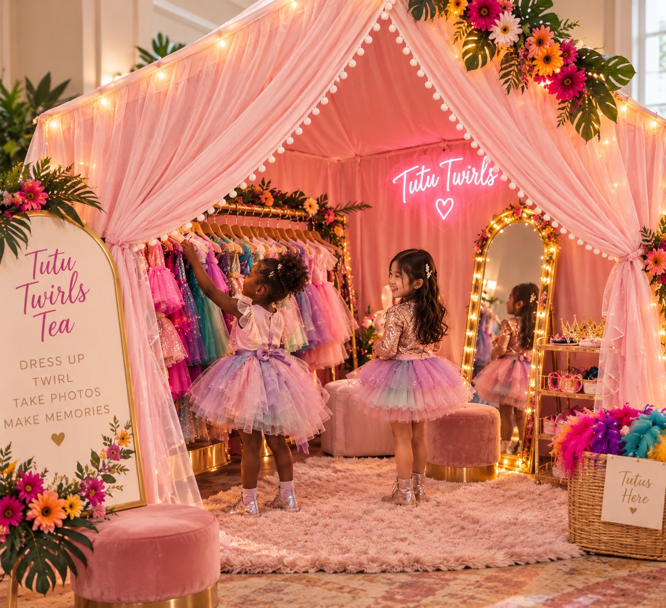Tutu Twirls pop-up dress-up experience